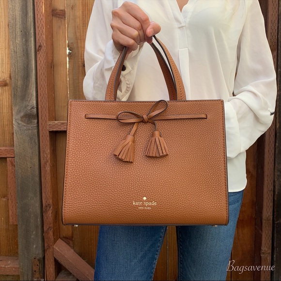 kate spade Handbags - Kate spade bag Hayes Satchel ginger bread tassel